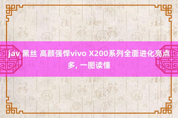 jav 黑丝 高颜强悍vivo X200系列全面进化亮点多， 一图读懂