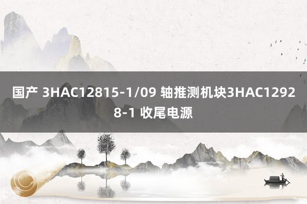 国产 3HAC12815-1/09 轴推测机块3HAC12928-1 收尾电源