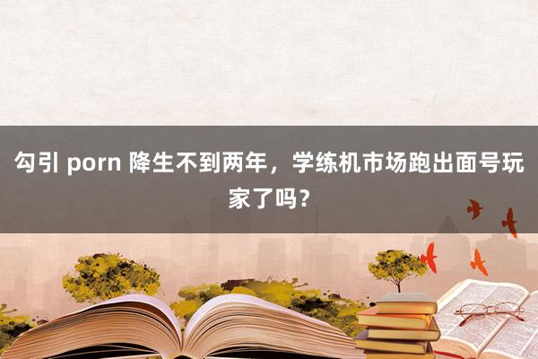 勾引 porn 降生不到两年，学练机市场跑出面号玩家了吗？